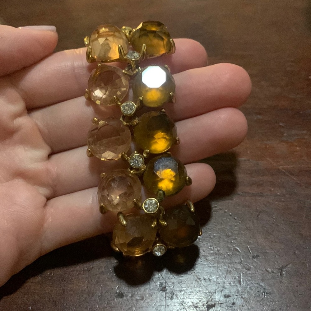 Brown and Pink Stone Bracelet